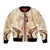 Tonga Women's Day Bomber Jacket With Polynesian Pattern LT05 Unisex Beige - Polynesian Pride