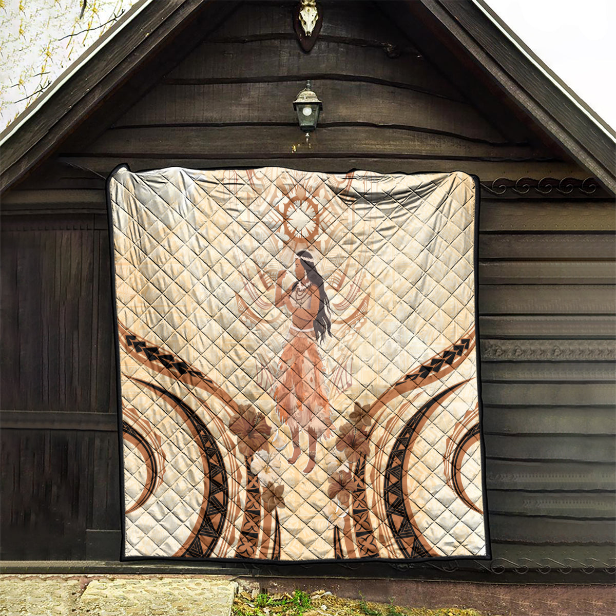 Tonga Women's Day Quilt With Polynesian Pattern LT05 - Polynesian Pride