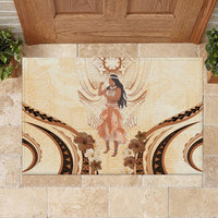 Tonga Women's Day Rubber Doormat With Polynesian Pattern LT05 - Polynesian Pride