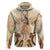 Tonga Women's Day Zip Hoodie With Polynesian Pattern LT05 Pullover Hoodie Beige - Polynesian Pride