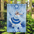 Cook Islands Women's Day Garden Flag With Polynesian Pattern