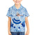 Cook Islands Women's Day Kid Hawaiian Shirt With Polynesian Pattern LT05 Kid Blue - Polynesian Pride