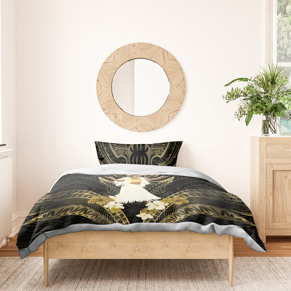 Niue Women's Day Bedding Set With Polynesian Pattern LT05 - Polynesian Pride