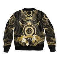 Niue Women's Day Bomber Jacket With Polynesian Pattern LT05 - Polynesian Pride