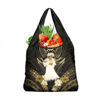 Niue Women's Day Grocery Bag With Polynesian Pattern LT05 1-pack One Size Gold - Polynesian Pride