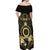 Niue Women's Day Off Shoulder Maxi Dress With Polynesian Pattern LT05 - Polynesian Pride