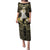 Niue Women's Day Puletasi With Polynesian Pattern LT05 Long Dress Gold - Polynesian Pride