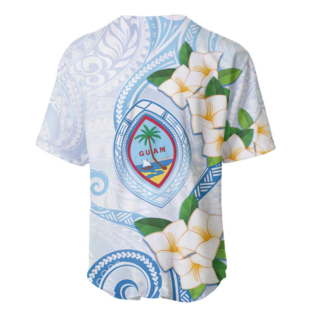 Guam Chamorro Baseball Jersey Guasali Flowers Curves Style LT05 - Polynesian Pride