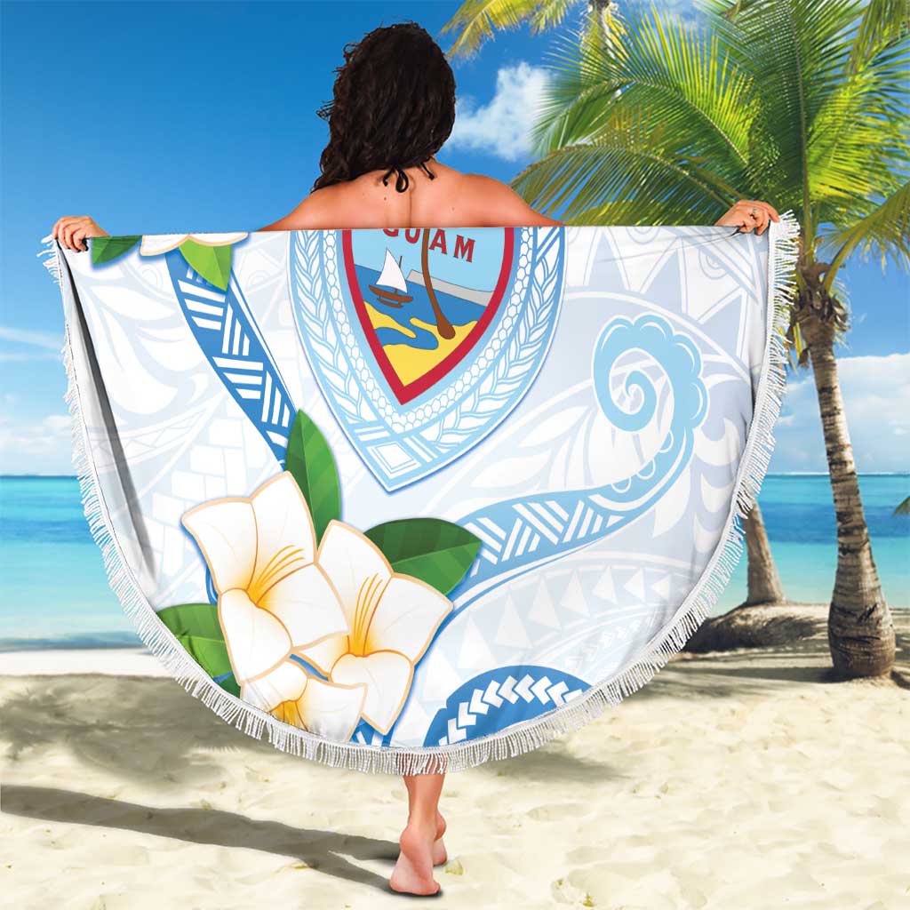 Guam Chamorro Beach Blanket Guasali Flowers Curves Style LT05 - Polynesian Pride