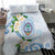 Guam Chamorro Bedding Set Guasali Flowers Curves Style