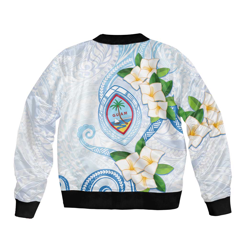 Guam Chamorro Bomber Jacket Guasali Flowers Curves Style LT05 - Polynesian Pride
