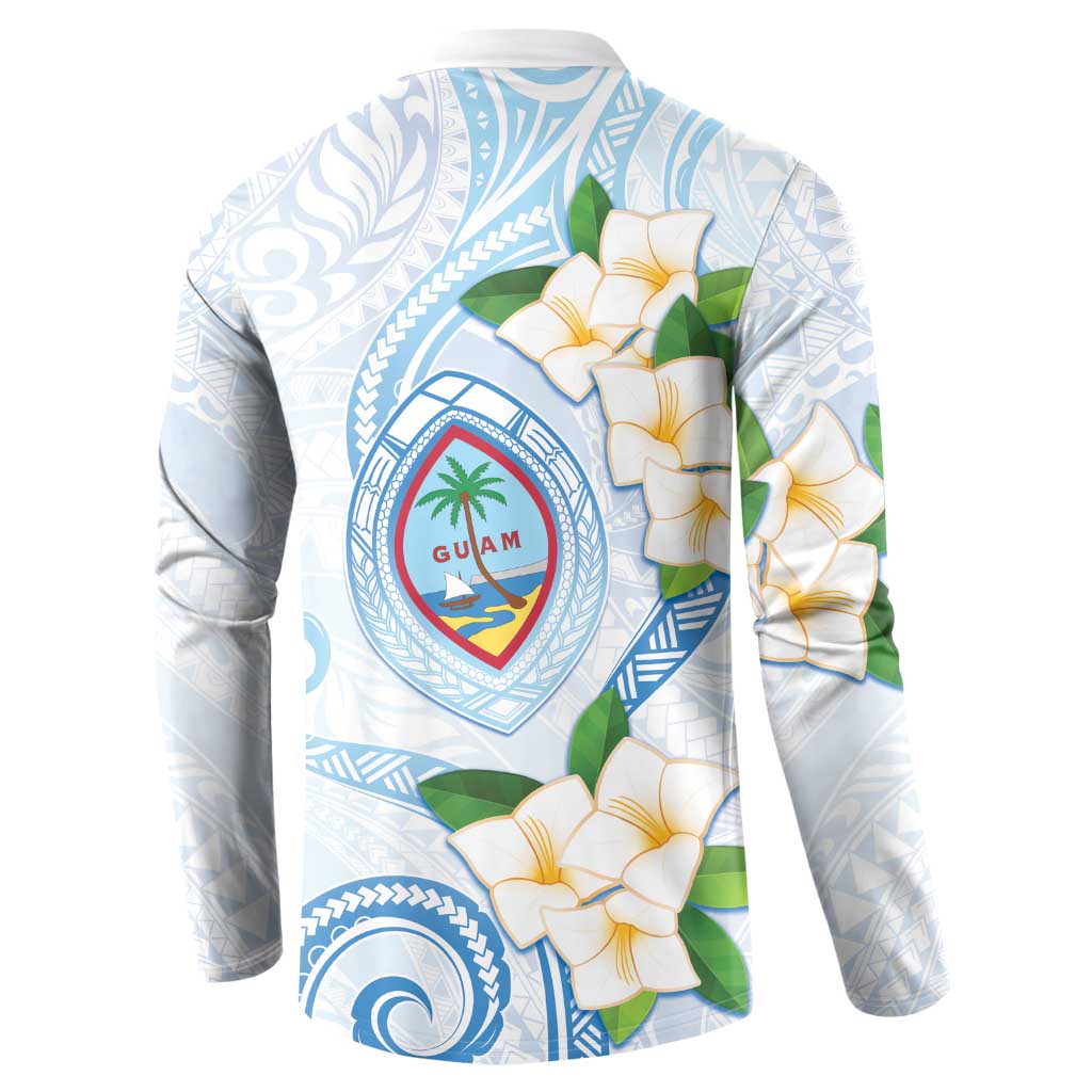 Guam Chamorro Button Sweatshirt Guasali Flowers Curves Style LT05 - Polynesian Pride