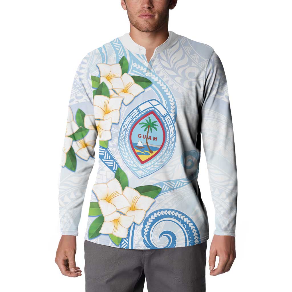 Guam Chamorro Button Sweatshirt Guasali Flowers Curves Style LT05 - Polynesian Pride