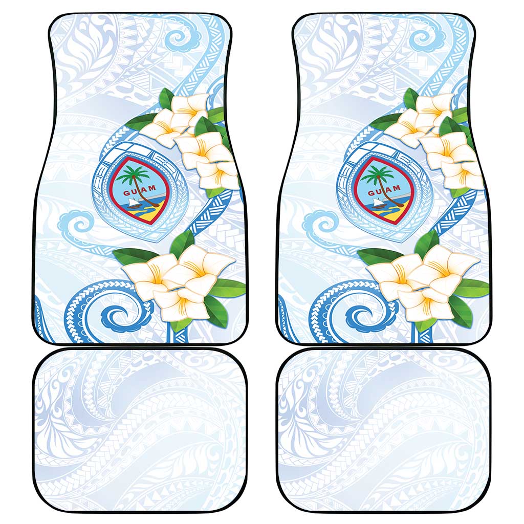 Guam Chamorro Car Mats Guasali Flowers Curves Style LT05 - Polynesian Pride