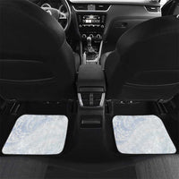 Guam Chamorro Car Mats Guasali Flowers Curves Style LT05 Set 2pcs - Back Blue - Polynesian Pride