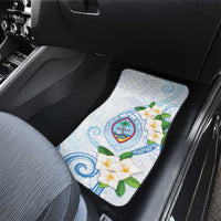 Guam Chamorro Car Mats Guasali Flowers Curves Style LT05 - Polynesian Pride