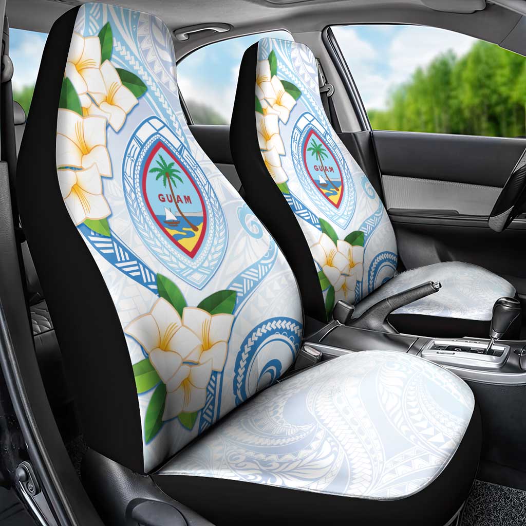 Guam Chamorro Car Seat Cover Guasali Flowers Curves Style LT05 - Polynesian Pride