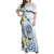 Guam Chamorro Family Matching Off Shoulder Maxi Dress and Hawaiian Shirt Guasali Flowers Curves Style