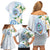 Guam Chamorro Family Matching Off Shoulder Short Dress and Hawaiian Shirt Guasali Flowers Curves Style