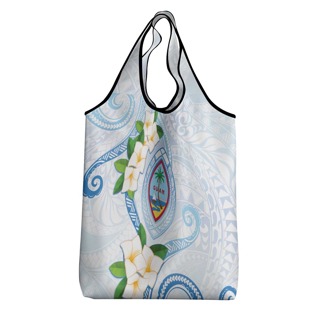 Guam Chamorro Grocery Bag Guasali Flowers Curves Style LT05 - Polynesian Pride