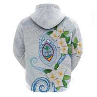 Guam Chamorro Hoodie Guasali Flowers Curves Style LT05 - Polynesian Pride