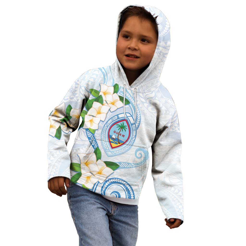 Guam Chamorro Kid Hoodie Guasali Flowers Curves Style LT05 - Polynesian Pride