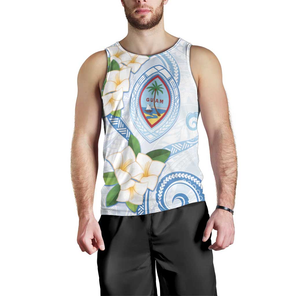 Guam Chamorro Men Tank Top Guasali Flowers Curves Style LT05 - Polynesian Pride