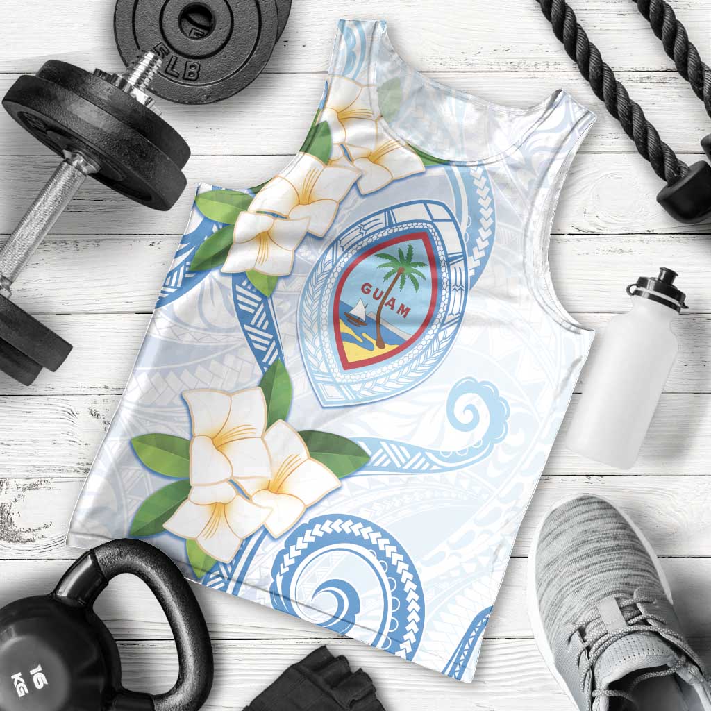 Guam Chamorro Men Tank Top Guasali Flowers Curves Style LT05 - Polynesian Pride