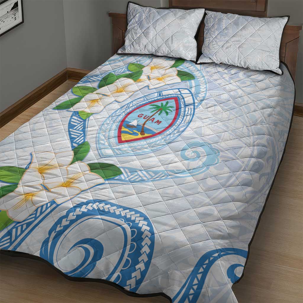 Guam Chamorro Quilt Bed Set Guasali Flowers Curves Style LT05 - Polynesian Pride