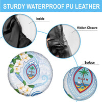 Guam Chamorro Spare Tire Cover Guasali Flowers Curves Style LT05 - Polynesian Pride