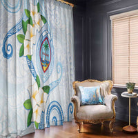 Guam Chamorro Window Curtain Guasali Flowers Curves Style LT05 - Polynesian Pride