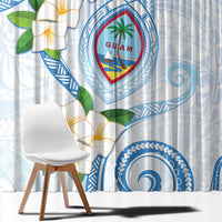 Guam Chamorro Window Curtain Guasali Flowers Curves Style LT05 - Polynesian Pride