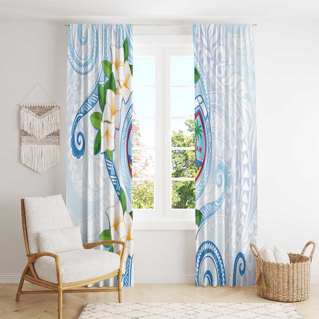 Guam Chamorro Window Curtain Guasali Flowers Curves Style LT05 - Polynesian Pride