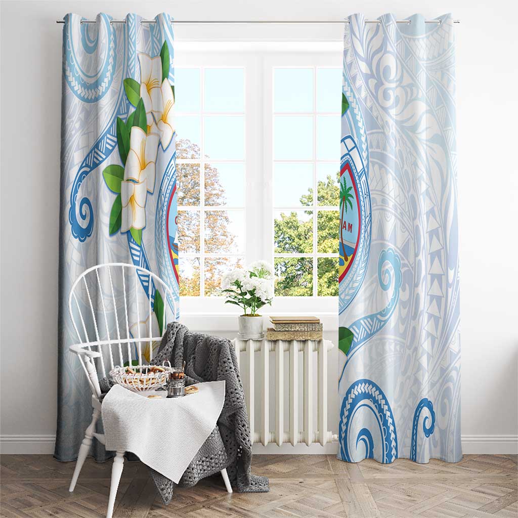 Guam Chamorro Window Curtain Guasali Flowers Curves Style LT05 - Polynesian Pride