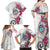 Guam Chamorro Family Matching Off Shoulder Maxi Dress and Hawaiian Shirt Curves Polynesian Tattoo Mix Bougainvillea