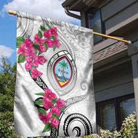 Guam Chamorro Garden Flag Curves Polynesian Tattoo Mix Bougainvillea LT05 - Polynesian Pride