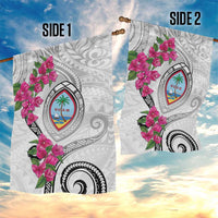 Guam Chamorro Garden Flag Curves Polynesian Tattoo Mix Bougainvillea LT05 - Polynesian Pride