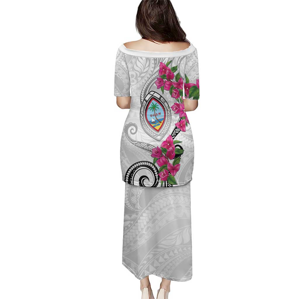 Guam Chamorro Puletasi Curves Polynesian Tattoo Mix Bougainvillea LT05 - Polynesian Pride