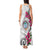 Guam Chamorro Tank Maxi Dress Curves Polynesian Tattoo Mix Bougainvillea