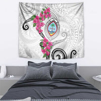Guam Chamorro Tapestry Curves Polynesian Tattoo Mix Bougainvillea LT05 - Polynesian Pride