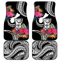 Hafa Adai Guam Car Mats Polynesian Tattoo Tropical Flowers LT05 - Polynesian Pride