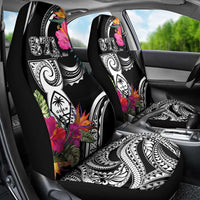 Hafa Adai Guam Car Seat Cover Polynesian Tattoo Tropical Flowers LT05 - Polynesian Pride