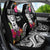 Hafa Adai Guam Car Seat Cover Polynesian Tattoo Tropical Flowers