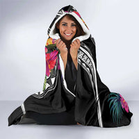 Hafa Adai Guam Hooded Blanket Polynesian Tattoo Tropical Flowers LT05 - Polynesian Pride