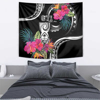Hafa Adai Guam Tapestry Polynesian Tattoo Tropical Flowers LT05 - Polynesian Pride