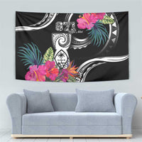 Hafa Adai Guam Tapestry Polynesian Tattoo Tropical Flowers LT05 - Polynesian Pride