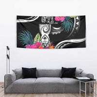 Hafa Adai Guam Tapestry Polynesian Tattoo Tropical Flowers LT05 - Polynesian Pride