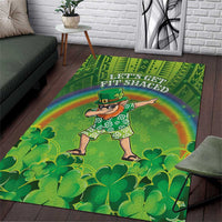 Hawaii Saint Patrick's Day Area Rug Let's Get Fit Shaced LT05 Green - Polynesian Pride