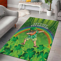 Hawaii Saint Patrick's Day Area Rug Let's Get Fit Shaced LT05 - Polynesian Pride