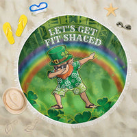 Hawaii Saint Patrick's Day Beach Blanket Let's Get Fit Shaced LT05 One Size 150cm Green - Polynesian Pride